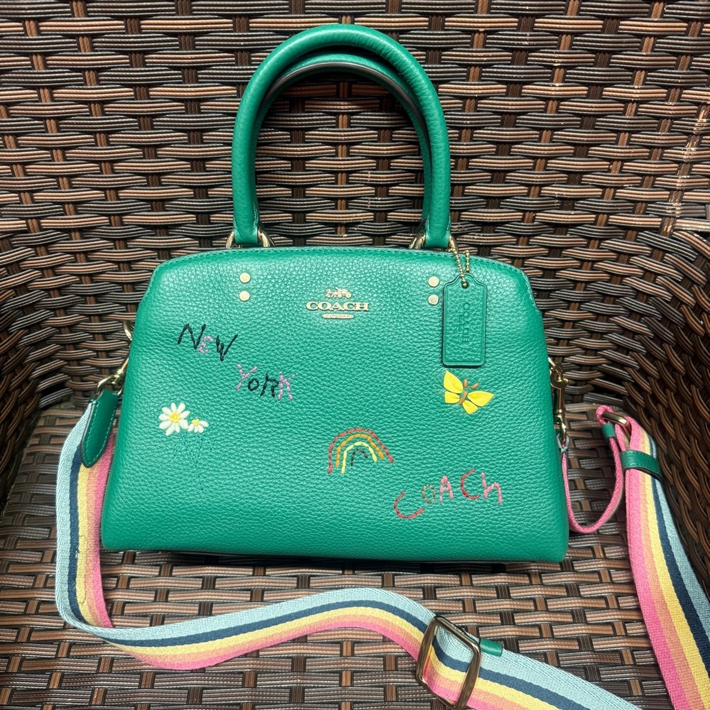 Coach Mini Lillie Carryall With Diary Embroidery C8364